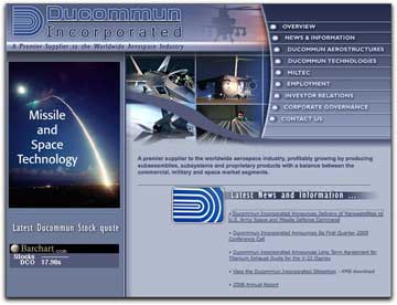 Ducommun Inc. homepage