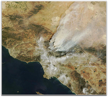LA Station Fire (NASA Terra)