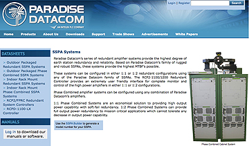 Paradise Datacom SSPA webpage