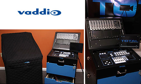 Vaddio webcasting cart