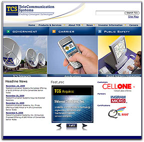 TCS homepage