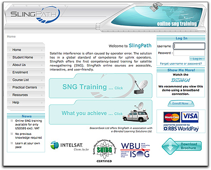 SlingPath homepage