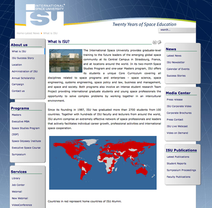 ISU homepage