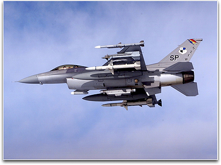 F-16 Fighting Falcon jet (USAF)
