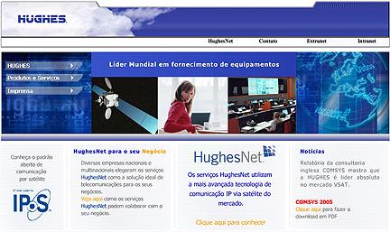 Hughes Brazililan sub homepage