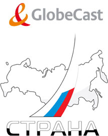 GlobeCast + Strana channel logos