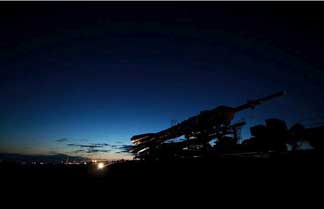 Soyuz in dark