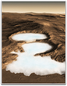 NASA's image of Martian glaciers