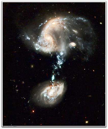 Hubble photo of Arp 194 galaxy (NASA / ESA)