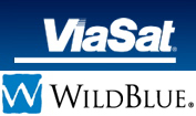 ViaSat + WildBlue logos