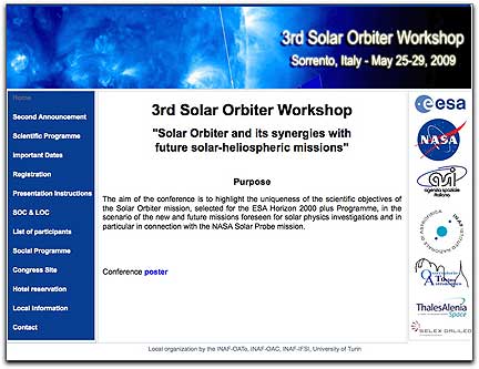 ESA Third Solar Orbital Workshop homepage