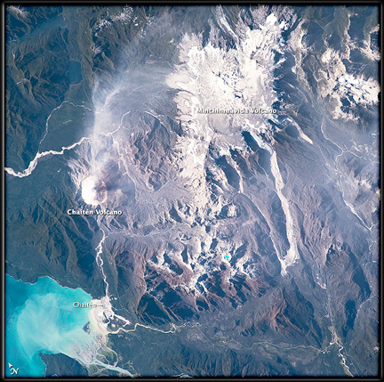 Chilean volcanoes (NASA)