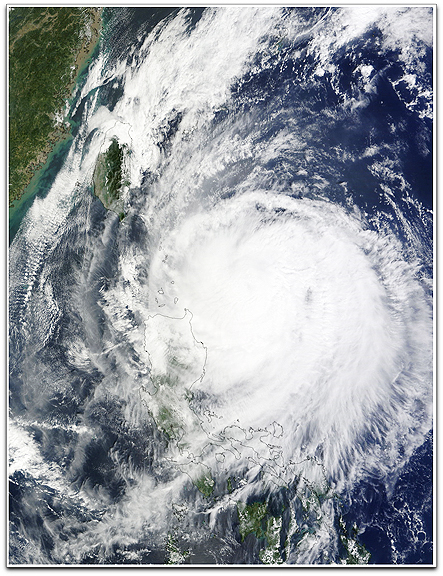 Lupit over Philippines (Aqua MODIS NASA)