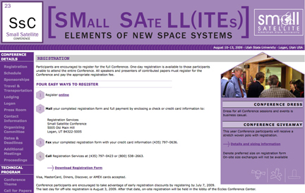 Small Sat Conf banner