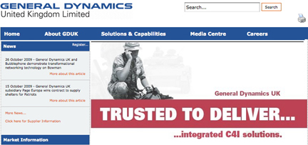 General Dynamics UK mil banner