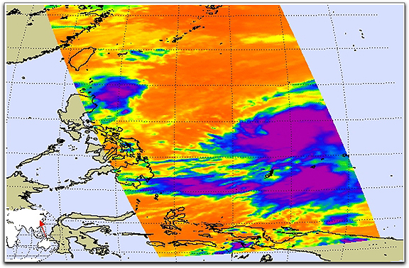 Typhoon Lupit (NASA Aqua) infrared