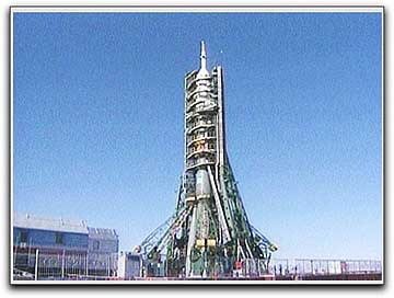 Soyuz 19 spacecraft on pad