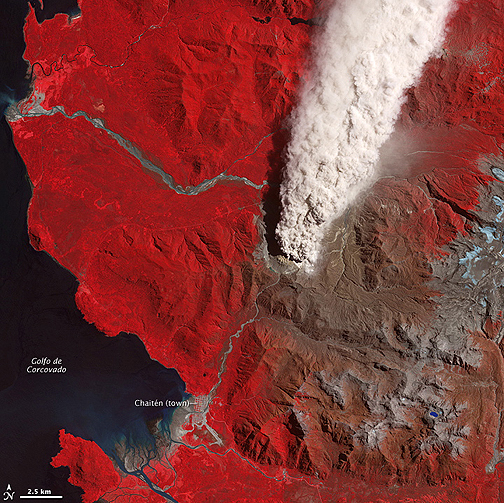Surrounding area around Chaitén Volcano (012409)