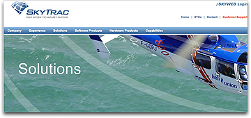 SkyTrac solutions page