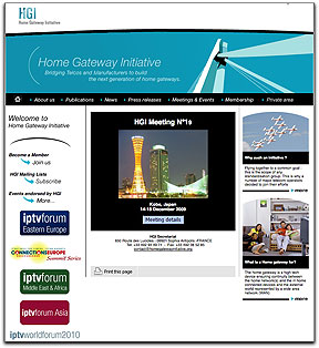 Home Gateway Initiative homepage