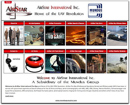 Air Star Int'l homepage (Mundus Group)