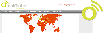 OmniGlobe homepage world view