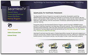 SeamlessTV homepage