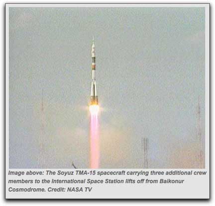 Soyuz TMA-15 Expedition 20 launch