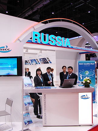 Russian RSCC booth at ITU 2009