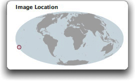 Tonga eruption location