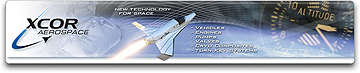 XCOR Aerospace homepage banner