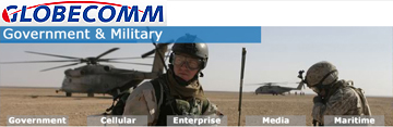 Globecomm homepage banner (military graphic)