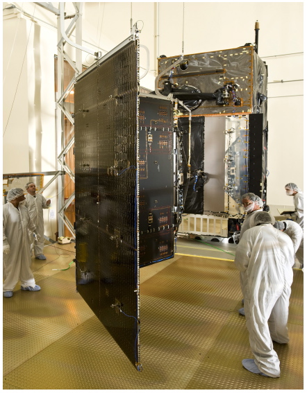 GEO-1 solar array deployment