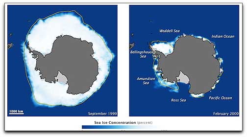 Antarctic sea ice NASA