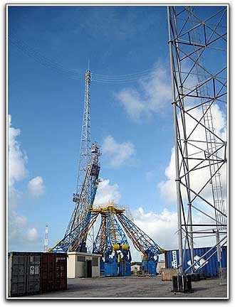 Russian Soyuz launch site in Korou French Guiana
