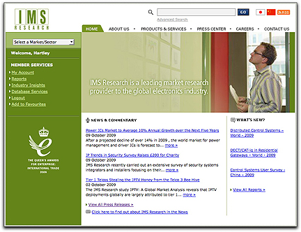 IMS Research homepage