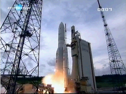 NSS-12 THOR 6 launch by Arianespace