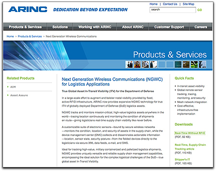 ARINC NGWC webpage