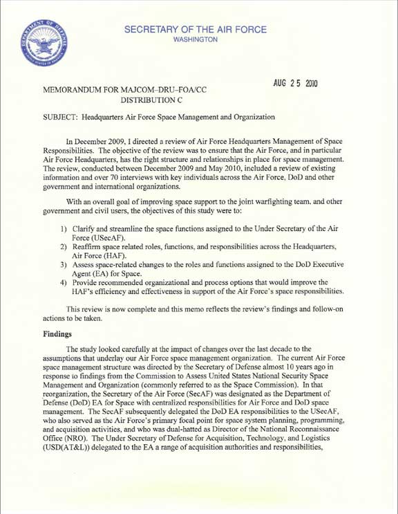 How to write an air force official memorandum